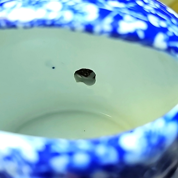 Blue Floral Ceramic Watering Can - Picture 8 of 9